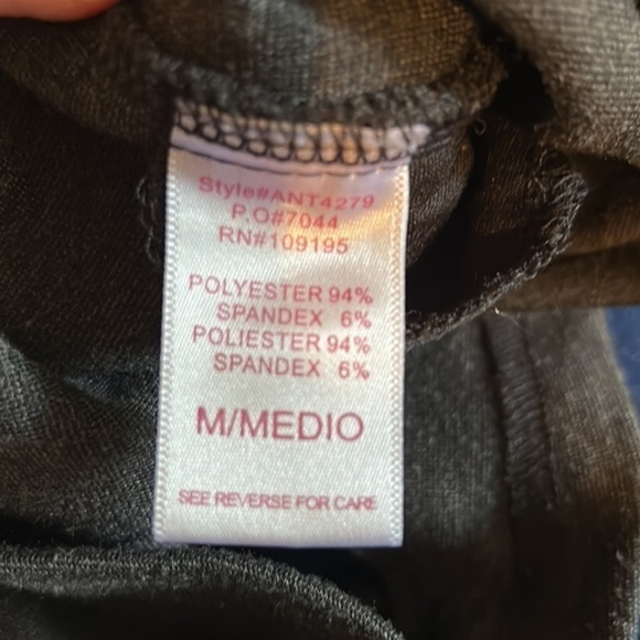 AnnaBella Triple Zipper Shorty Shorts Size Medium Gray - Picture 3 of 5